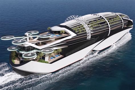 what does a cruise ship look like out of water? how might its design influence future maritime architecture?